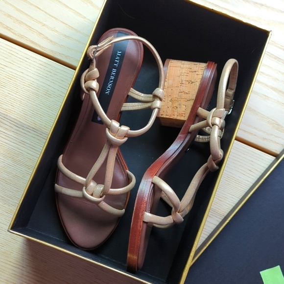 LAST 2 🆕🌿MATT BERNSON LEATHER SANDALS🌿 - Picture 5 of 8